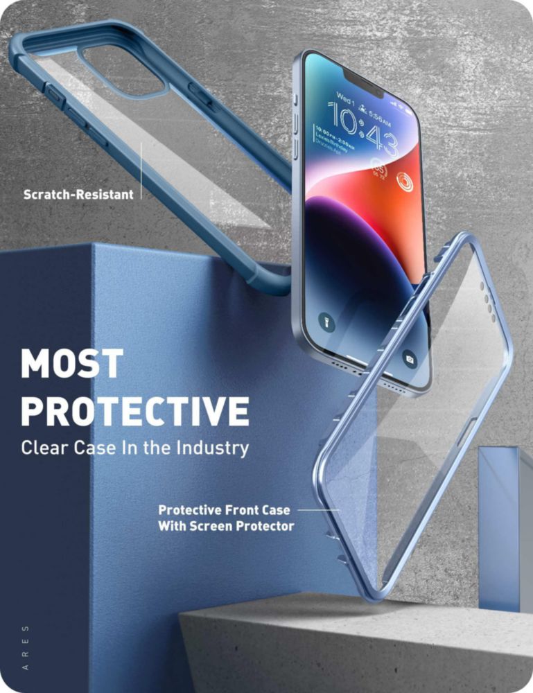 Funda i-Blason 6.7" con protector de pantalla integrado Azure