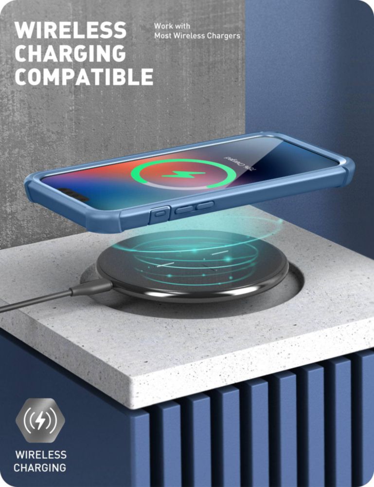 Funda i-Blason 6.7" con protector de pantalla integrado Azure