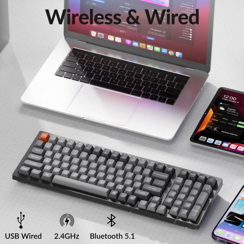 Teclado Mecánico Keychron K4 Max Inalámbrico 96% con QMK