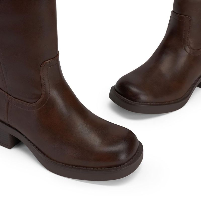 Botas altas Dream Pairs color amarillo y marrón oscuro talla 9
