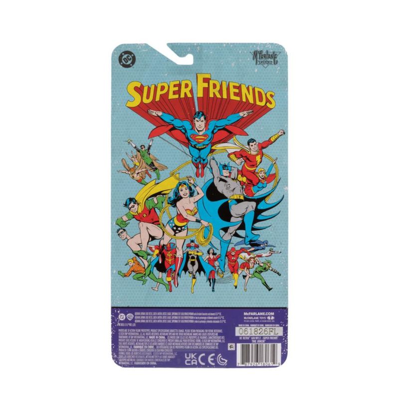 Figura de Acción McFarlane Toys Joker (Super Friends) DC Retro de 15 cm
