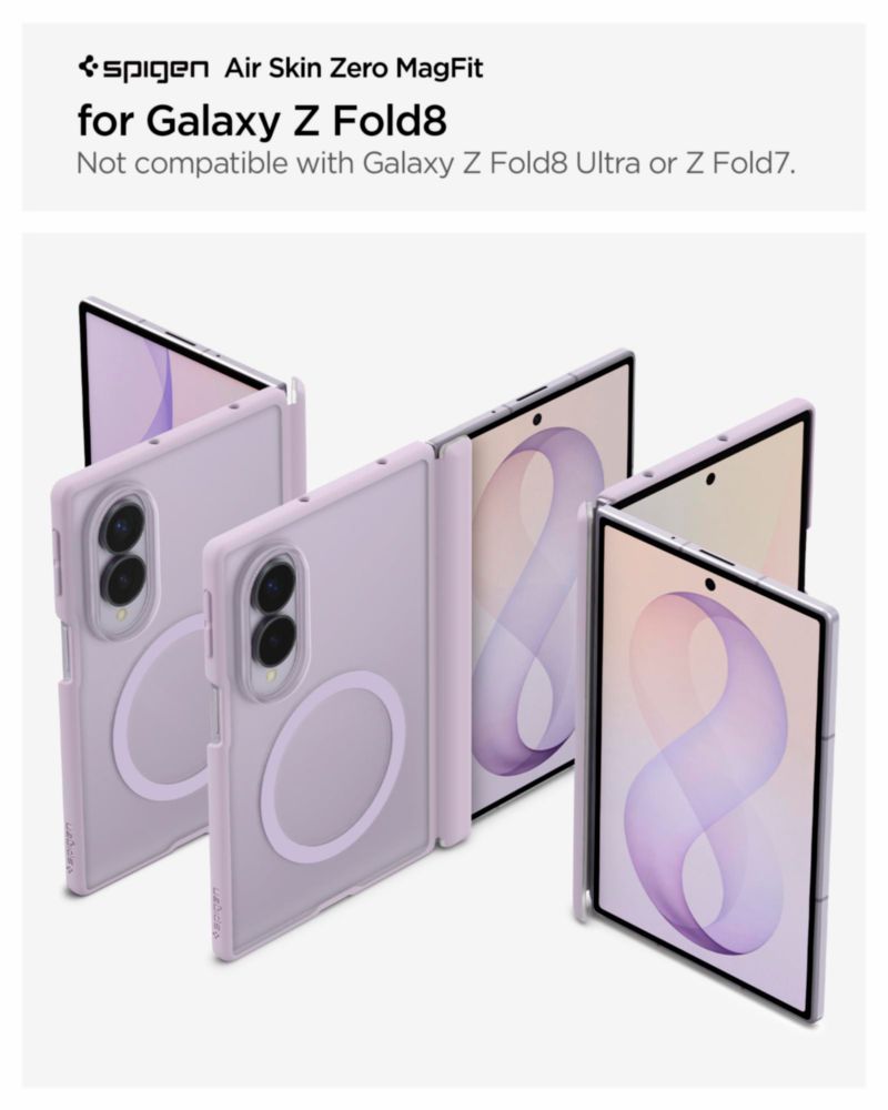 Funda Spigen Air Skin Z Fold 8 Lavanda