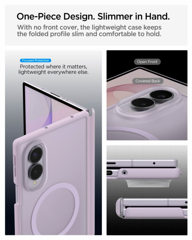 Funda Spigen Air Skin Z Fold 8 Lavanda