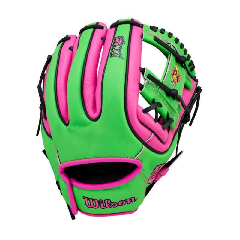 Guante de béisbol WILSON 28 cm Rosa Flamingo/Negro/Verde neón
