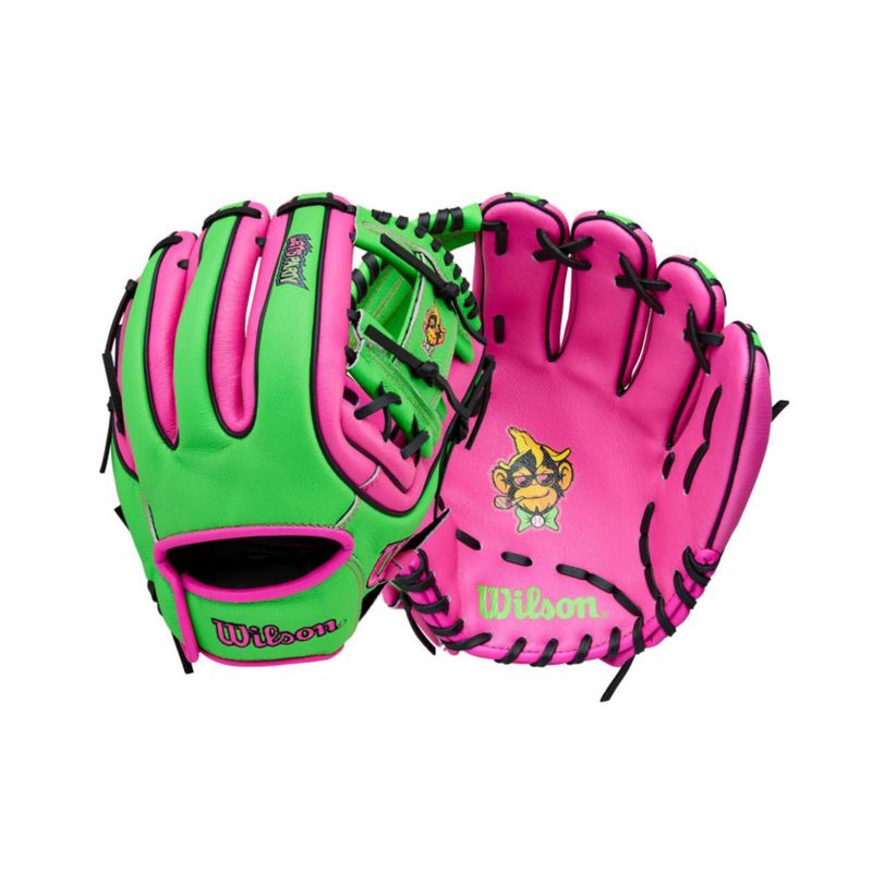 Guante de béisbol WILSON 28 cm Rosa Flamingo/Negro/Verde neón