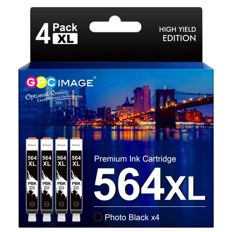 Cartucho de tinta GPC Image 564XL negro fotográfico - Pack de 4