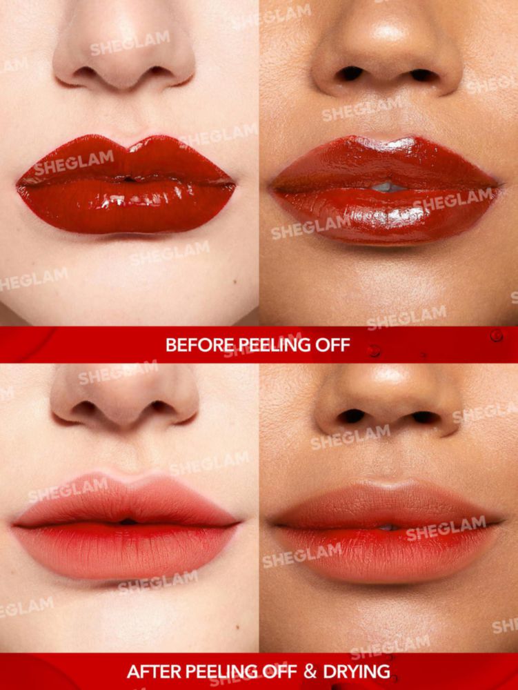 Tinte Labial SHEGLAM Peel Talk a prueba de transferencia Samesies
