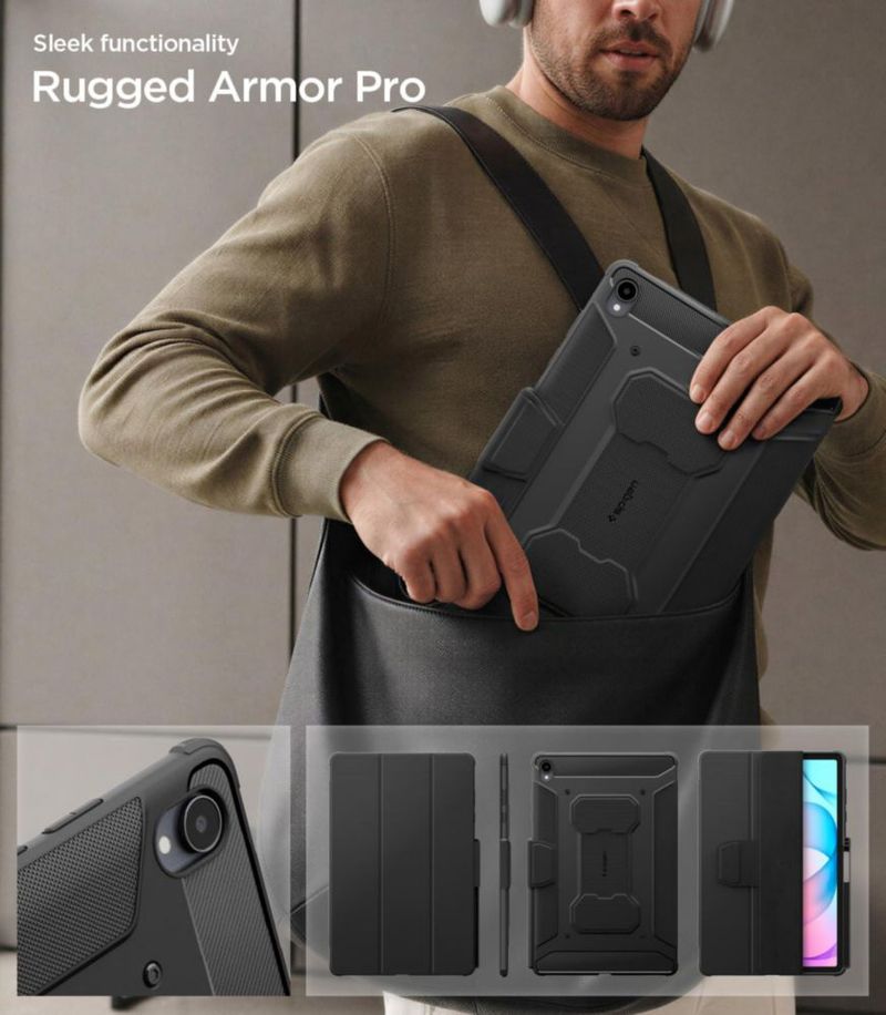 Funda Spigen Armor Pro para Tablet Samsung Galaxy Tab S12 Plus 12.6" Negra