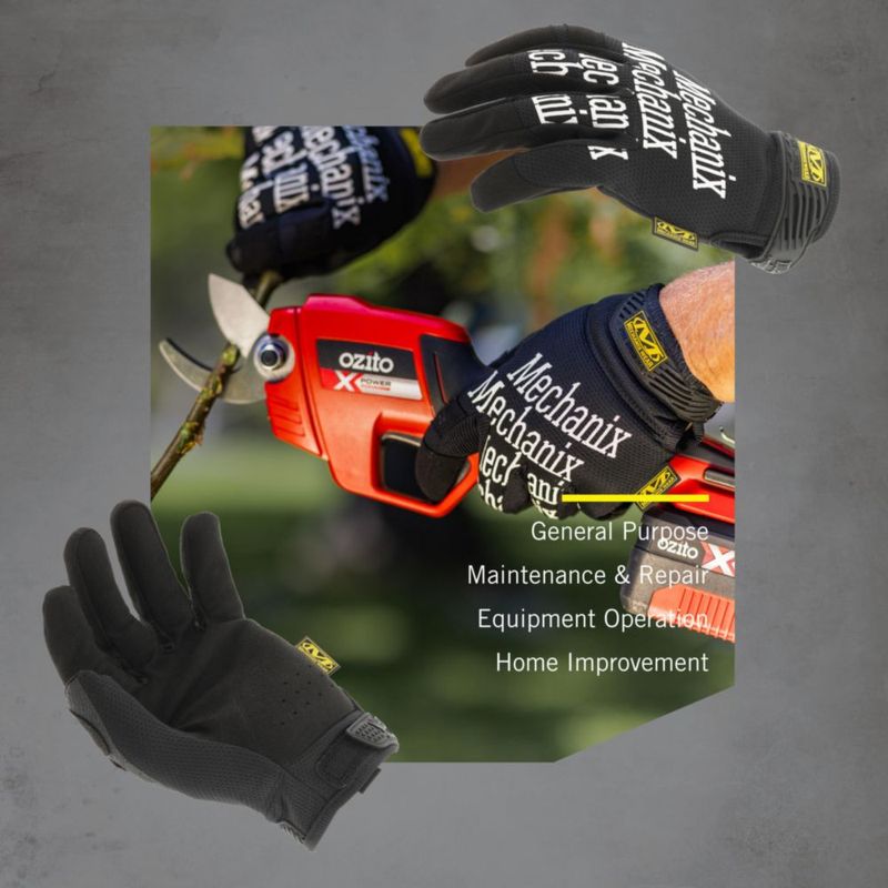 Guantes de trabajo Mechanix Wear para mujer talla grande color negro