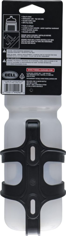 Botella de agua BELL Quencher 651 ml sin BPA con jaula