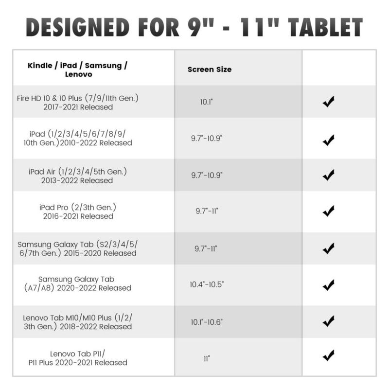 Correa de mano para tablet MoKo 23-28 cm Púrpura intenso