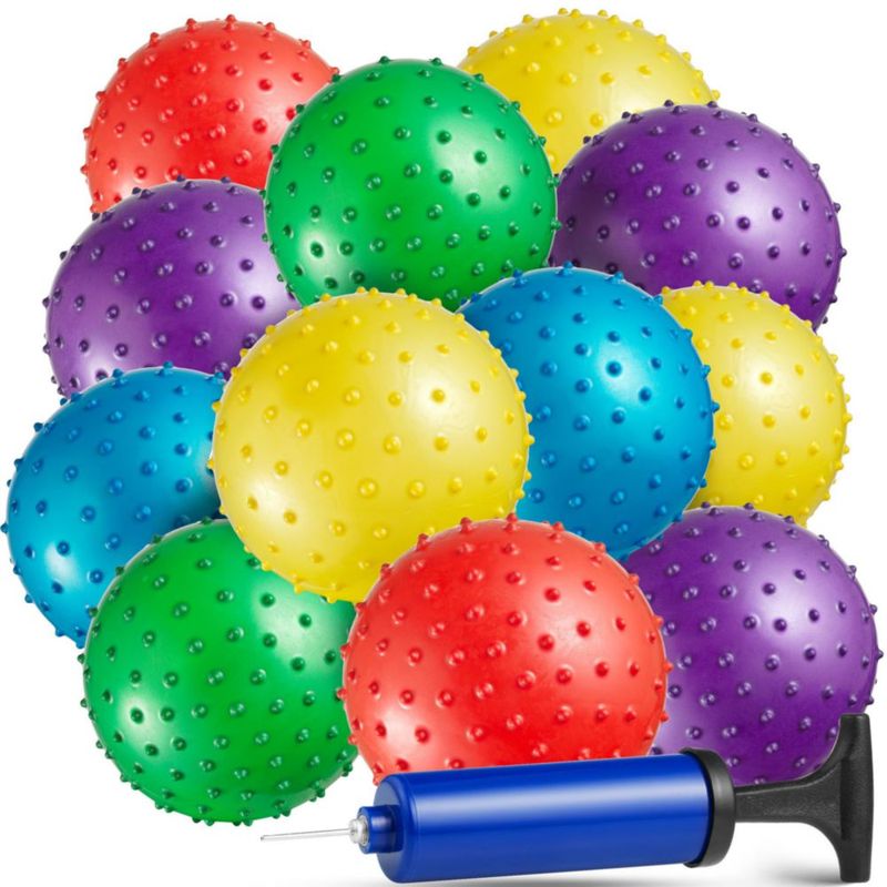 Bolas Sensoriales Bedwina 13 cm (Pack de 36) con Nudos y Puntiagudas