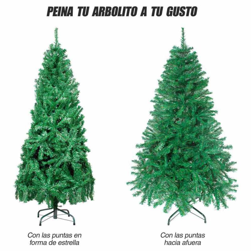 Árbol de Navidad Artificial 1.60 m Verde Frondoso