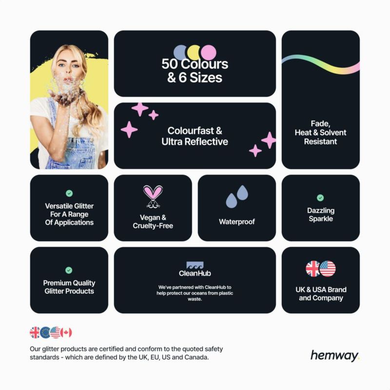 Purpurina Hemway 500 g Bronce Marrón para Resina Epoxi