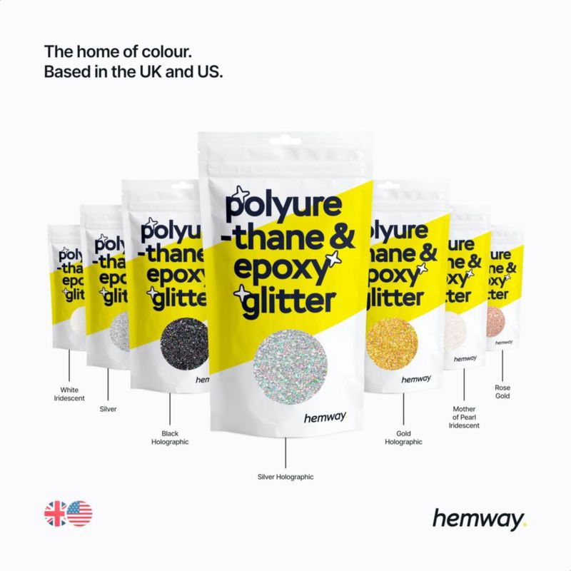 Purpurina Hemway 500 g Bronce Marrón para Resina Epoxi