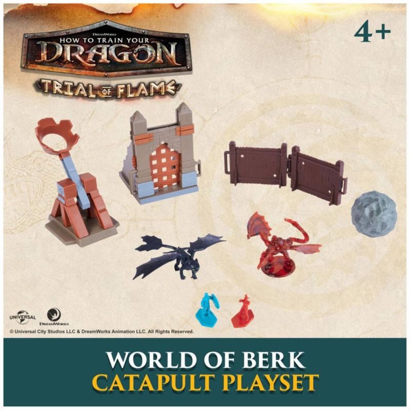 Set de juego Dreamworks Dragons: Figuras y catapulta