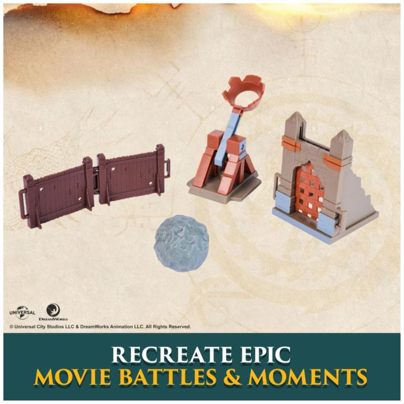 Set de juego Dreamworks Dragons: Figuras y catapulta