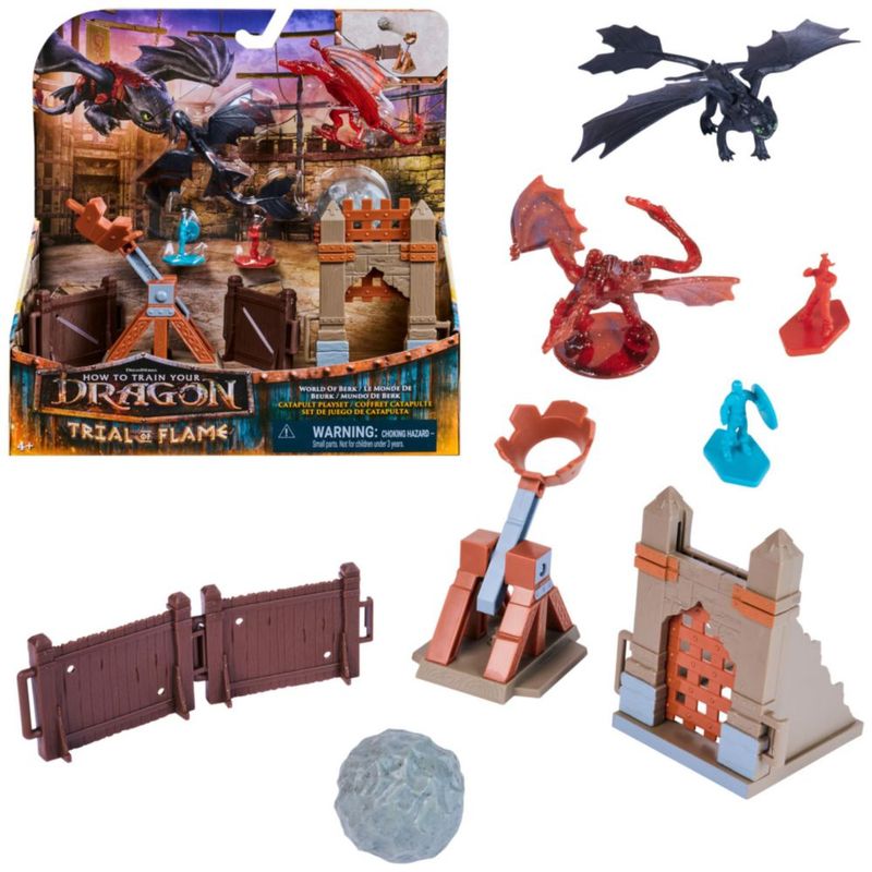 Set de juego Dreamworks Dragons: Figuras y catapulta