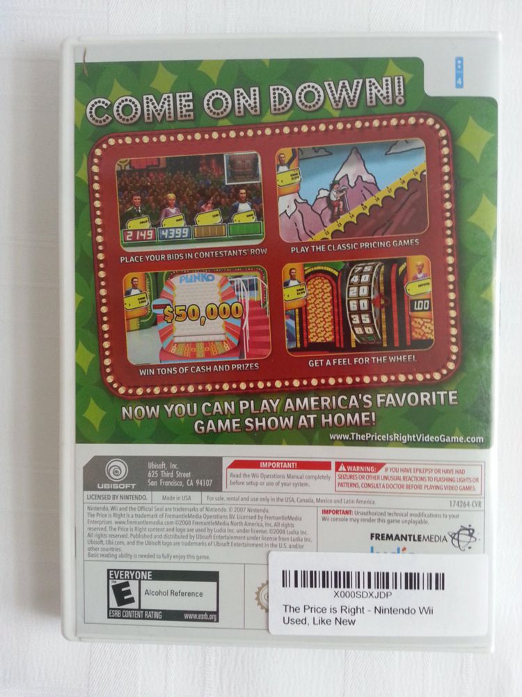 Videojuego Ubisoft The Price is Right para Wii (Nuevo)