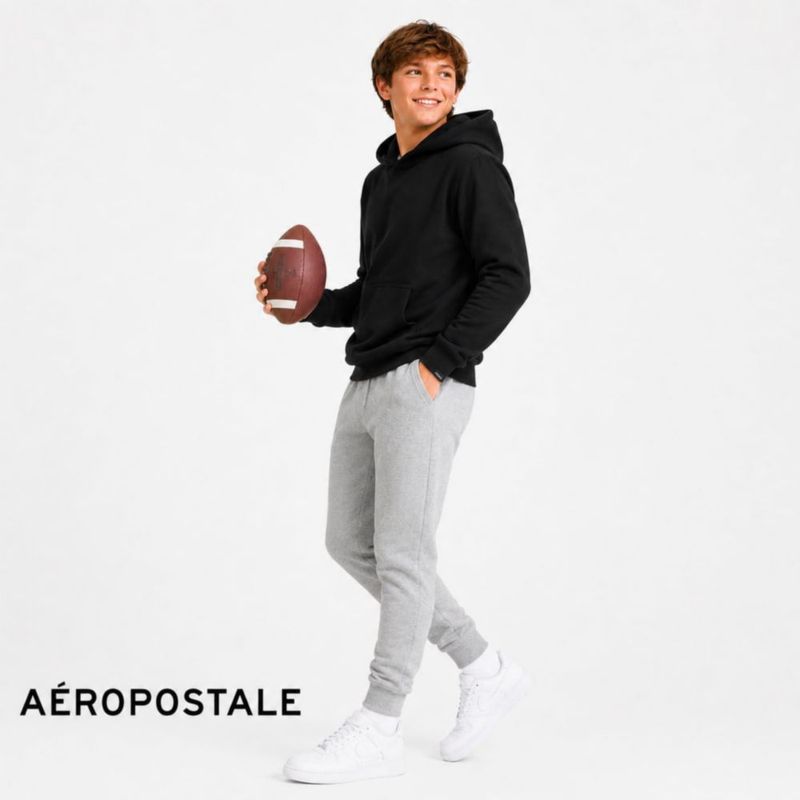 Sudadera con capucha AEROPOSTALE para niños – Pack de 3 tallas 4‑16