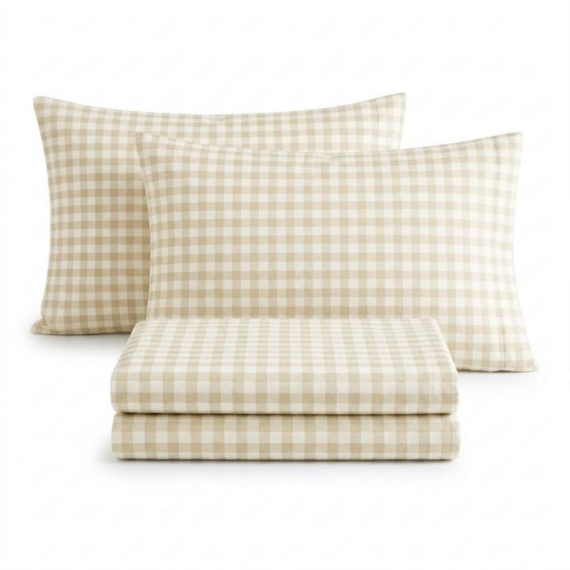 Juego de sábanas Laura Ashley King de franela de algodón
