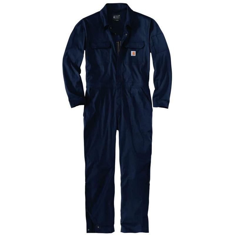 Overol Carhartt talla mediana azul marino de lona elástica