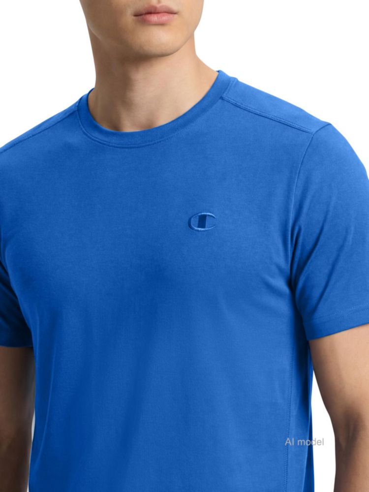 Playera Champion 3XL Tall Azul Nebulosa de Algodón