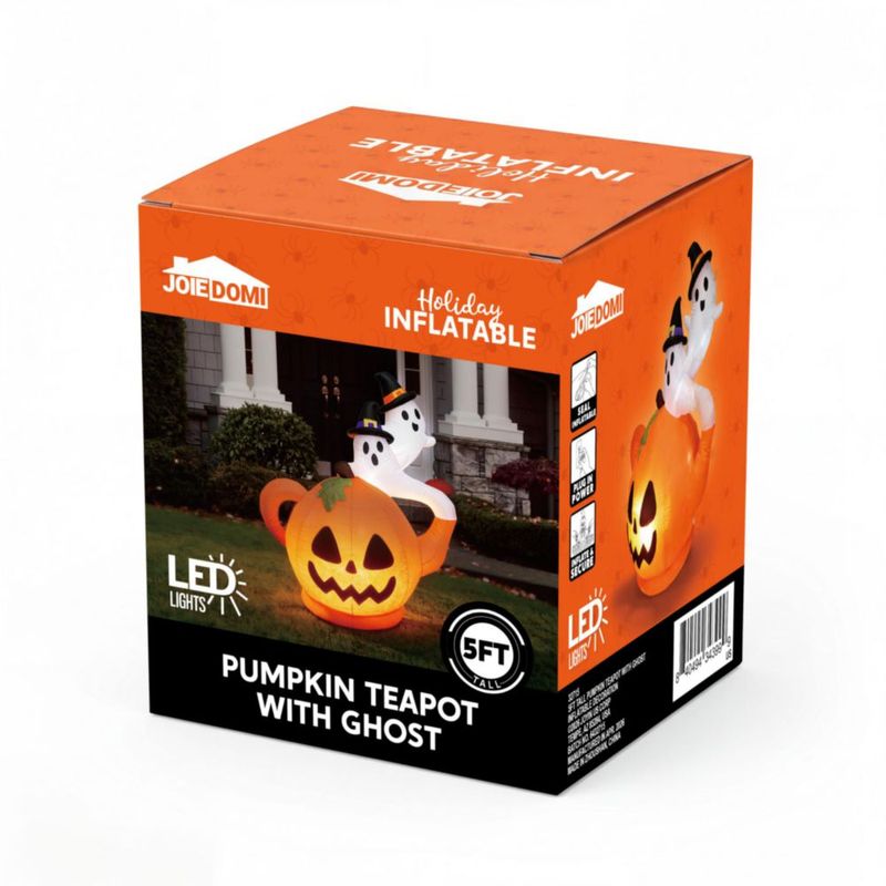 Calabaza inflable Joiedomi 152 cm con fantasmas y luces