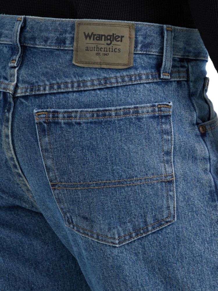 Jeans Wrangler Corte Regular 86 cm de cintura x 74 cm de largo Azul Gris