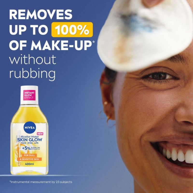 Agua Micelar NIVEA 400 ml para Cara Ojos y Pestañas