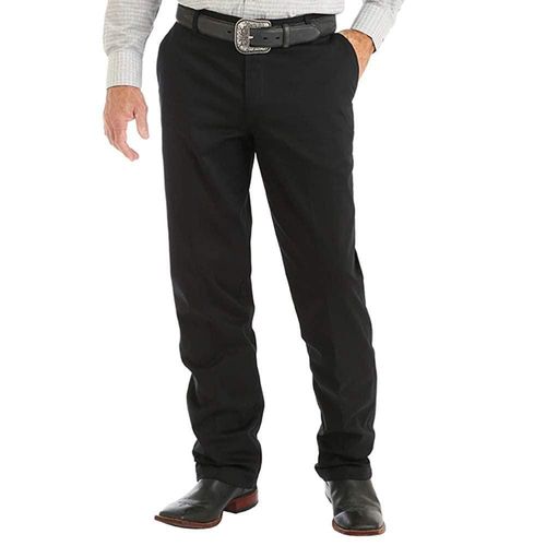 PANTALONES Wrangler 34W x 86 cm Negro Corte Plano Relajado