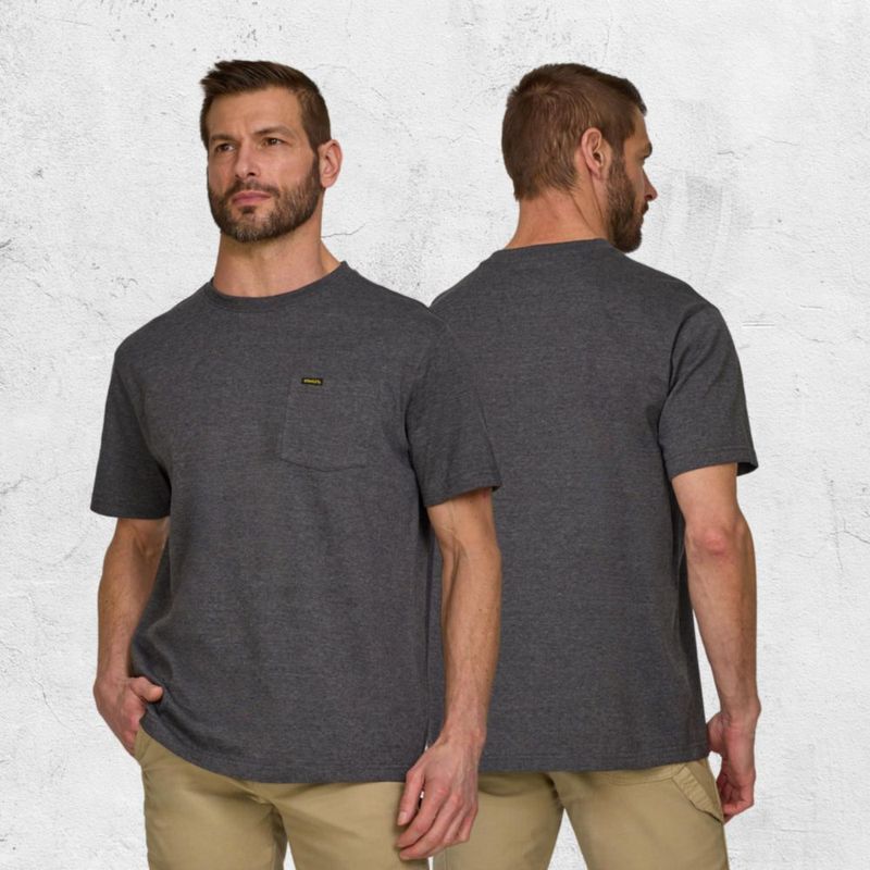 Camisetas STANLEY para Hombre Pack de 2 Algodón con Bolsillo de Trabajo