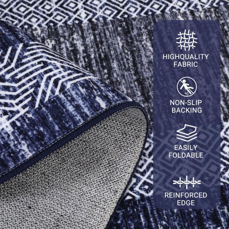Alfombra GarveeHome 140x183 cm Lavable Antideslizante