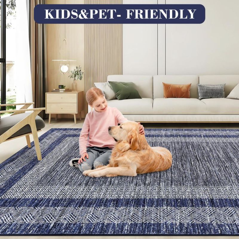 Alfombra GarveeHome 140x183 cm Lavable Antideslizante