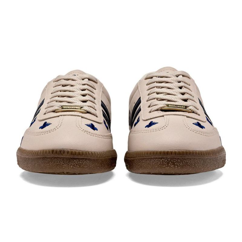 Moramora tenis urbanos para mujer beige marino cod 149045-E