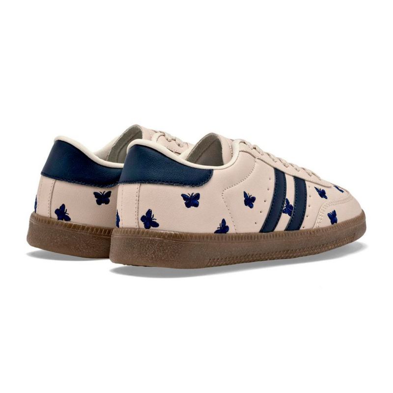 Moramora tenis urbanos para mujer beige marino cod 149045-E