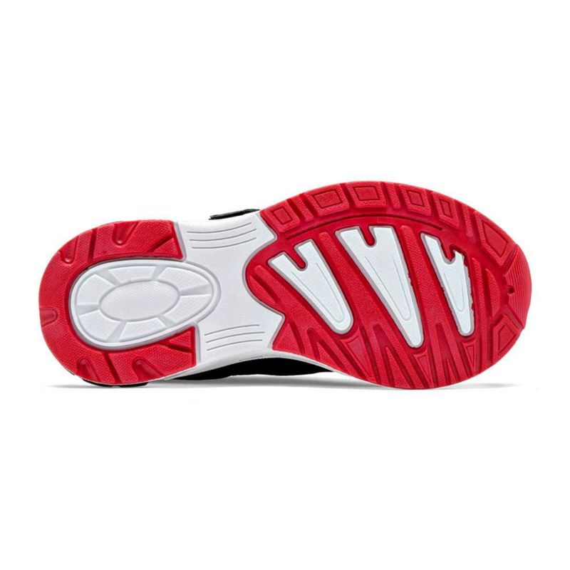 Lux-10 tenis deportivo para preescolar niño negro rojo cod 147203-C