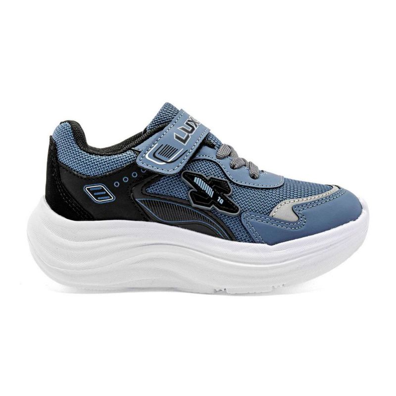 Lux-10 tenis deportivo para niño azul negro cod 147205-D