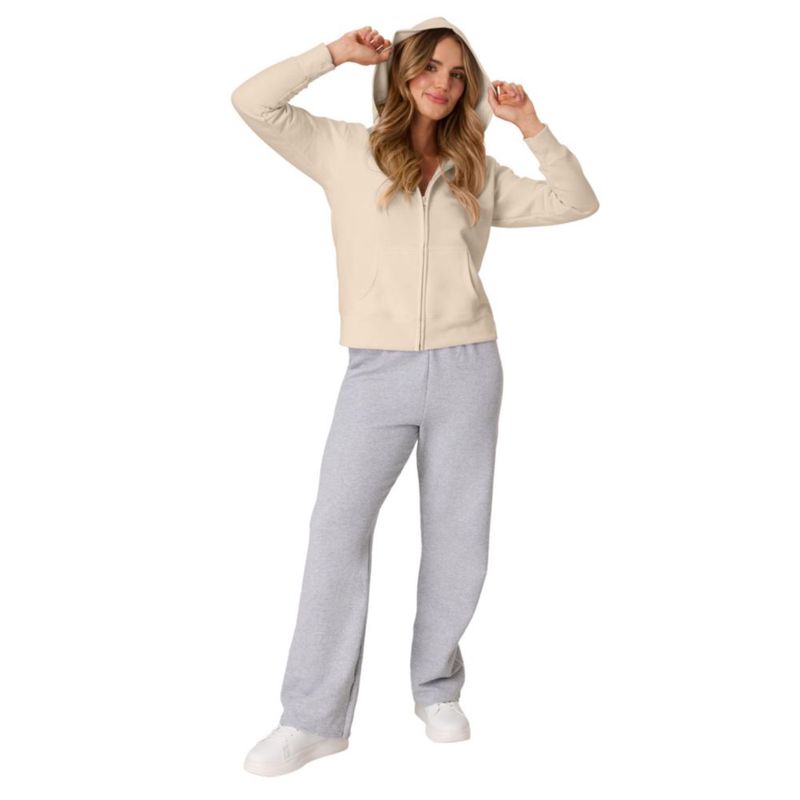 Sudadera femenina Hanes EcoSmart de felpa con cremallera completa