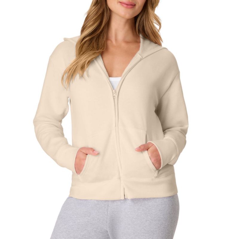 Sudadera femenina Hanes EcoSmart de felpa con cremallera completa