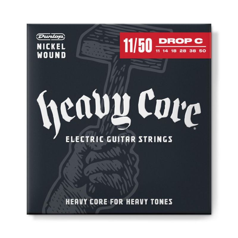 Cuerdas para guitarra eléctrica Jim Dunlop Heavy Core 11-50