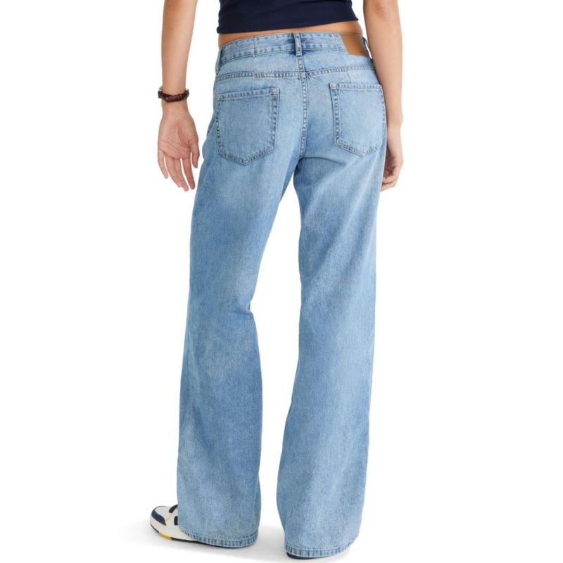 PANTALONES AEROPOSTALE Aero Baggy Pierna Ancha Lavado Claro