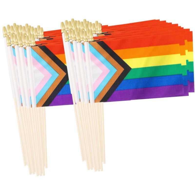 Banderas Yingnner Pack de 50 13x20 cm Arcoíris Pride LGBTQ