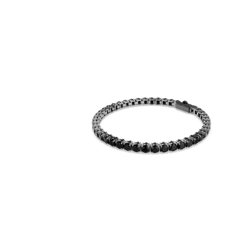Pulsera Swarovski 15 cm Acabado Negro de Rutenio