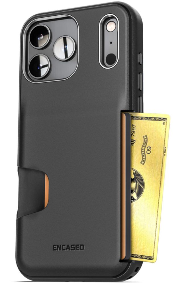 Funda ENCASED para iPhone 18 Pro con Billetera – Negra