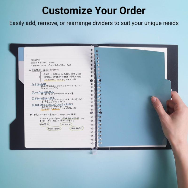Cuaderno KOKUYO B5 de 5 materias 100 hojas blanco