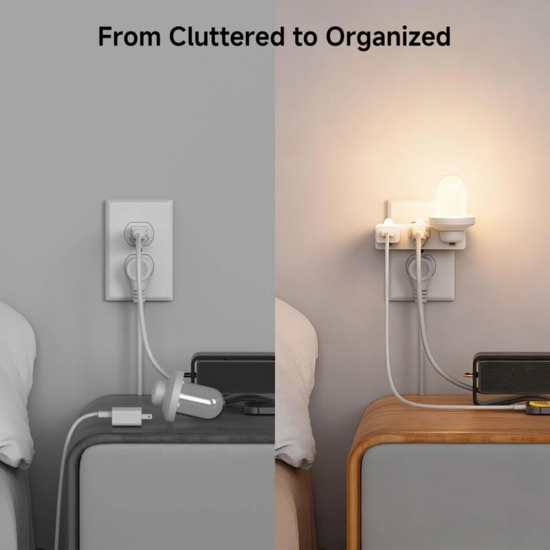 Adaptador de pared Cable Matters de 3 tomas espaciadas paquete de 2 certificado ETL