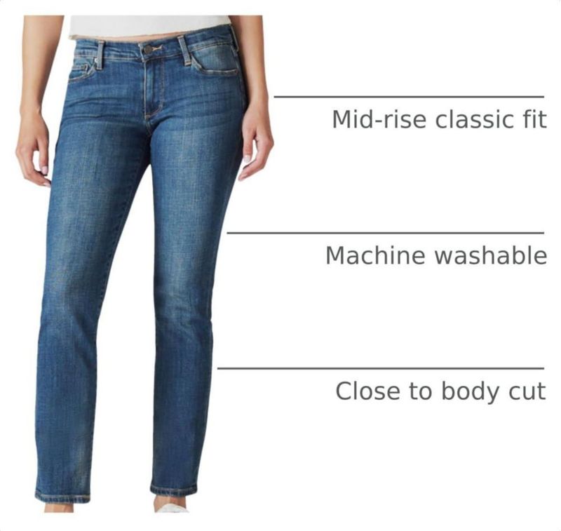 Jeans Lucky Brand 29W x 30L color Tanzanite cintura media