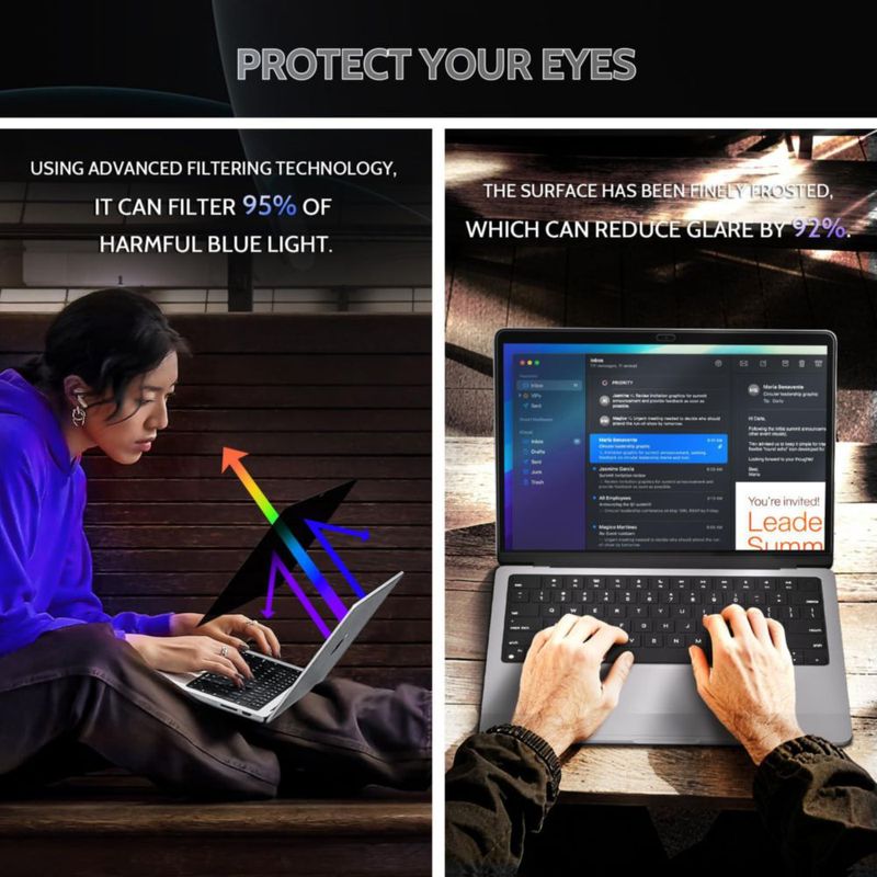 Protector de pantalla de privacidad Peslv para MacBook Air/Pro de 13"