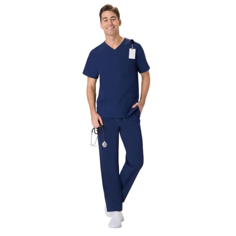 Conjunto de Scrubs Hanes de Tejido que Absorbe la Humedad con Bolsillos para Hombre